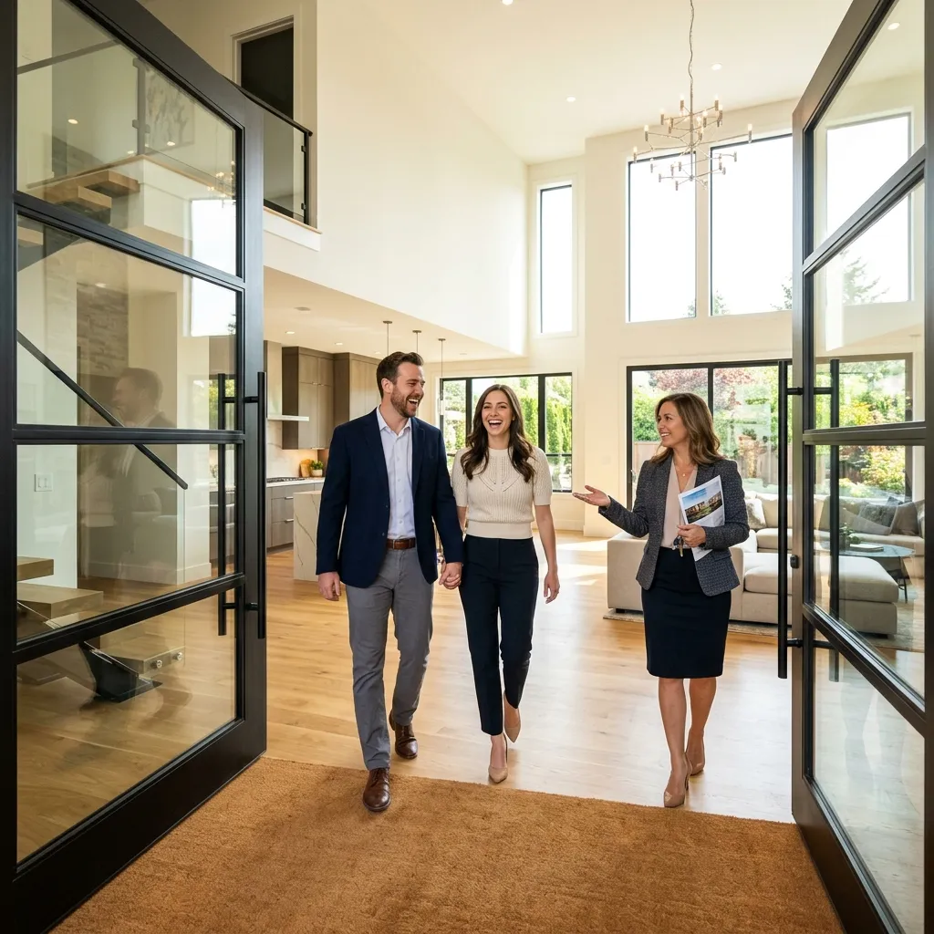 Couple touring a Premier home